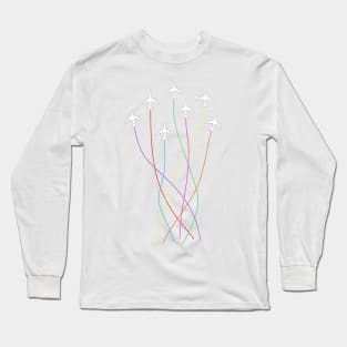 Airplane ribbons Long Sleeve T-Shirt